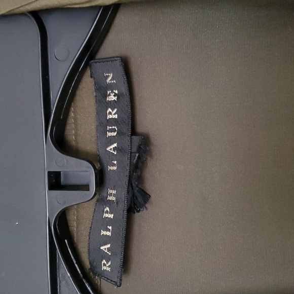 Ralph Lauren black label green silk shirt dress size 10 - Picture 3 of 9